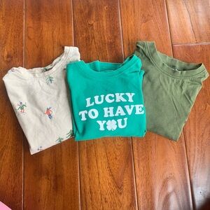 Zara Baby Toddler Boys 2-3 Years Long Sleeve Shirt Lot 2T 3T Old Navy St Patrick